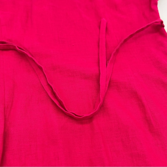 Mercer & Madison 100% Linen Shirt Dress – Hot Pink – Size 12 - Picture 7 of 10